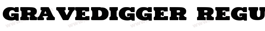 Gravedigger Regular字体转换